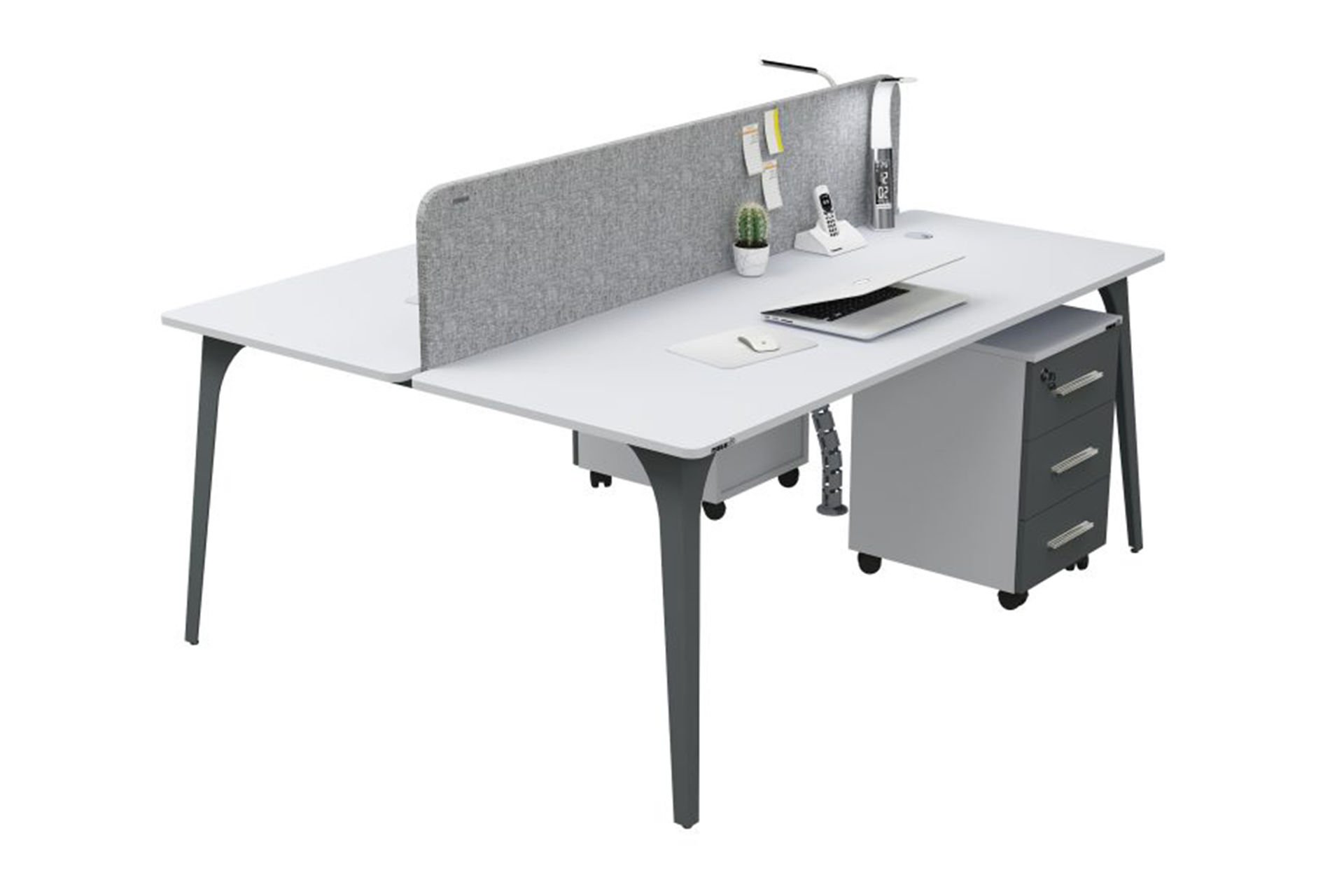 Lavisa İkili Workstation Kumaş Seperatör 140