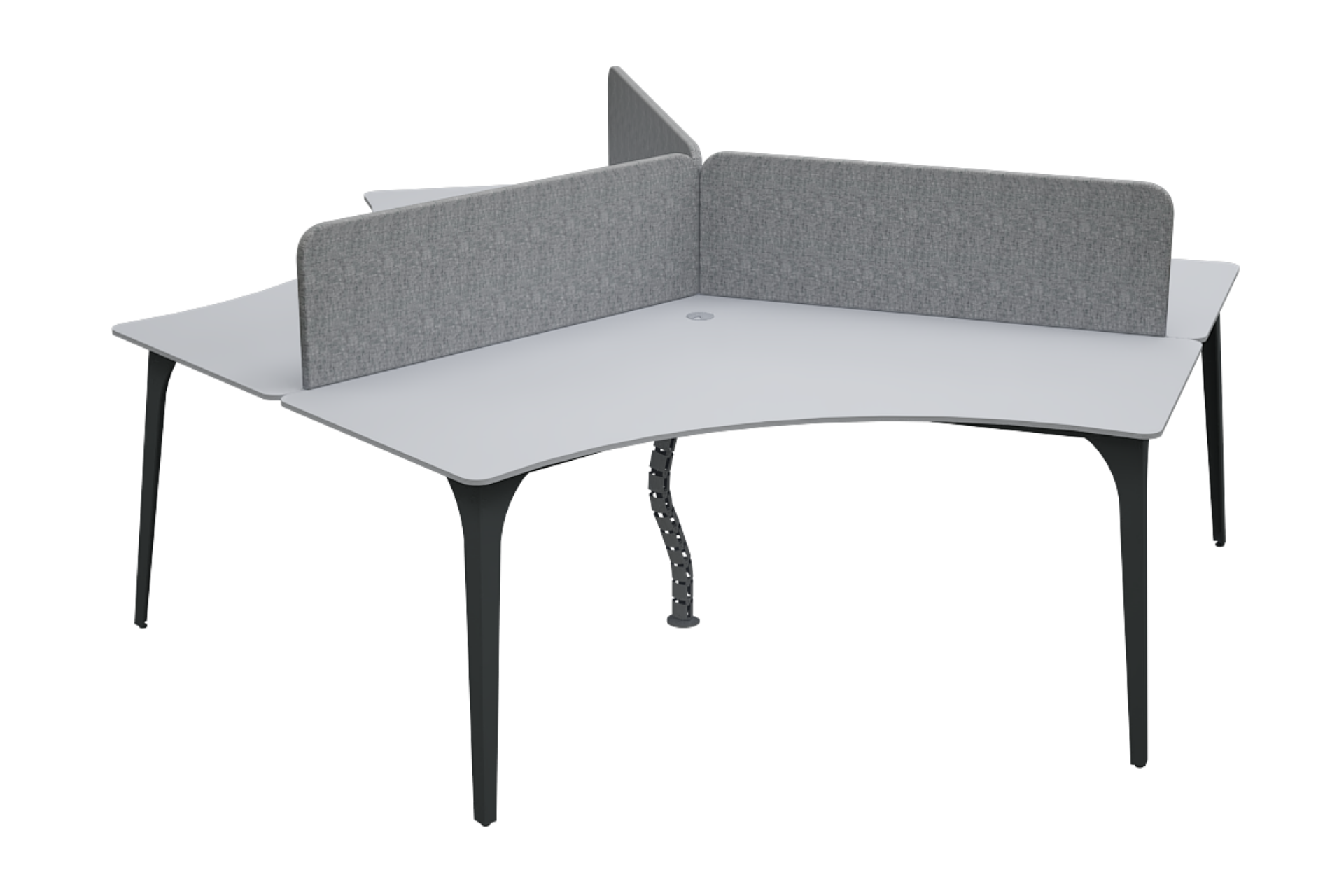 Lavisa Üçlü Workstation Kumaş Seperatör