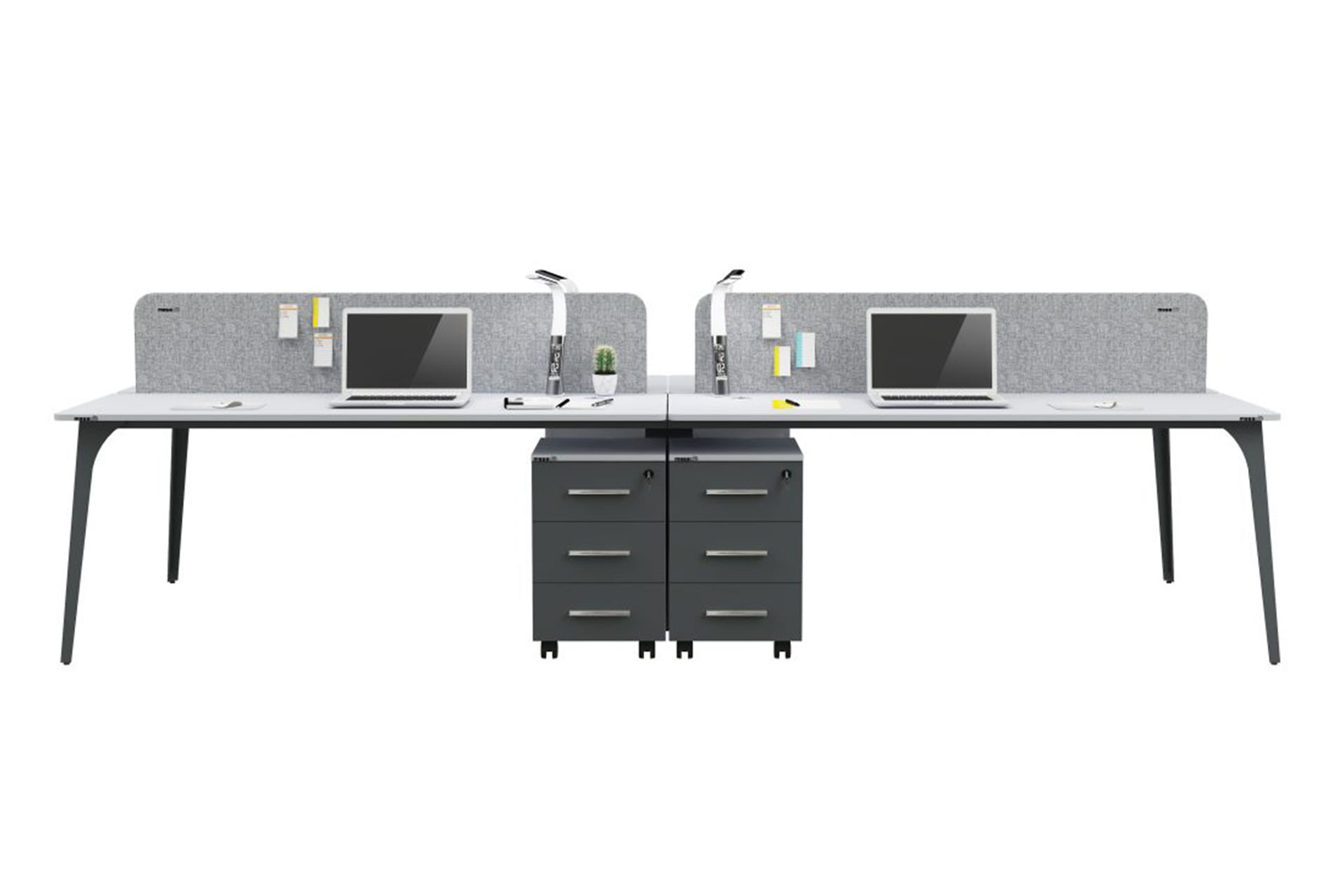 Lavisa Dörtlü Workstation Kumaş Seperatör 280