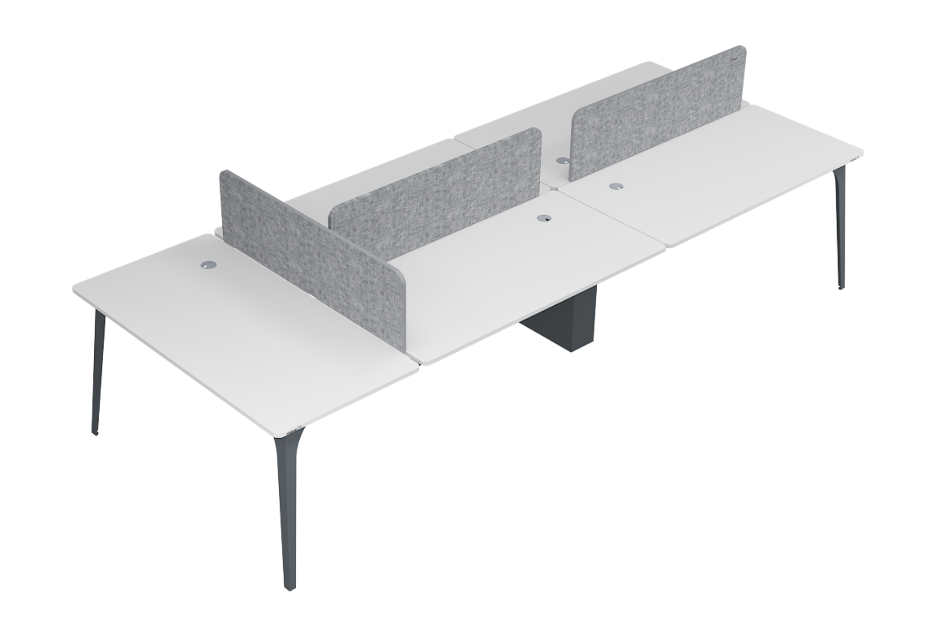 Lavisa Beşli Workstation Kumaş Seperatör