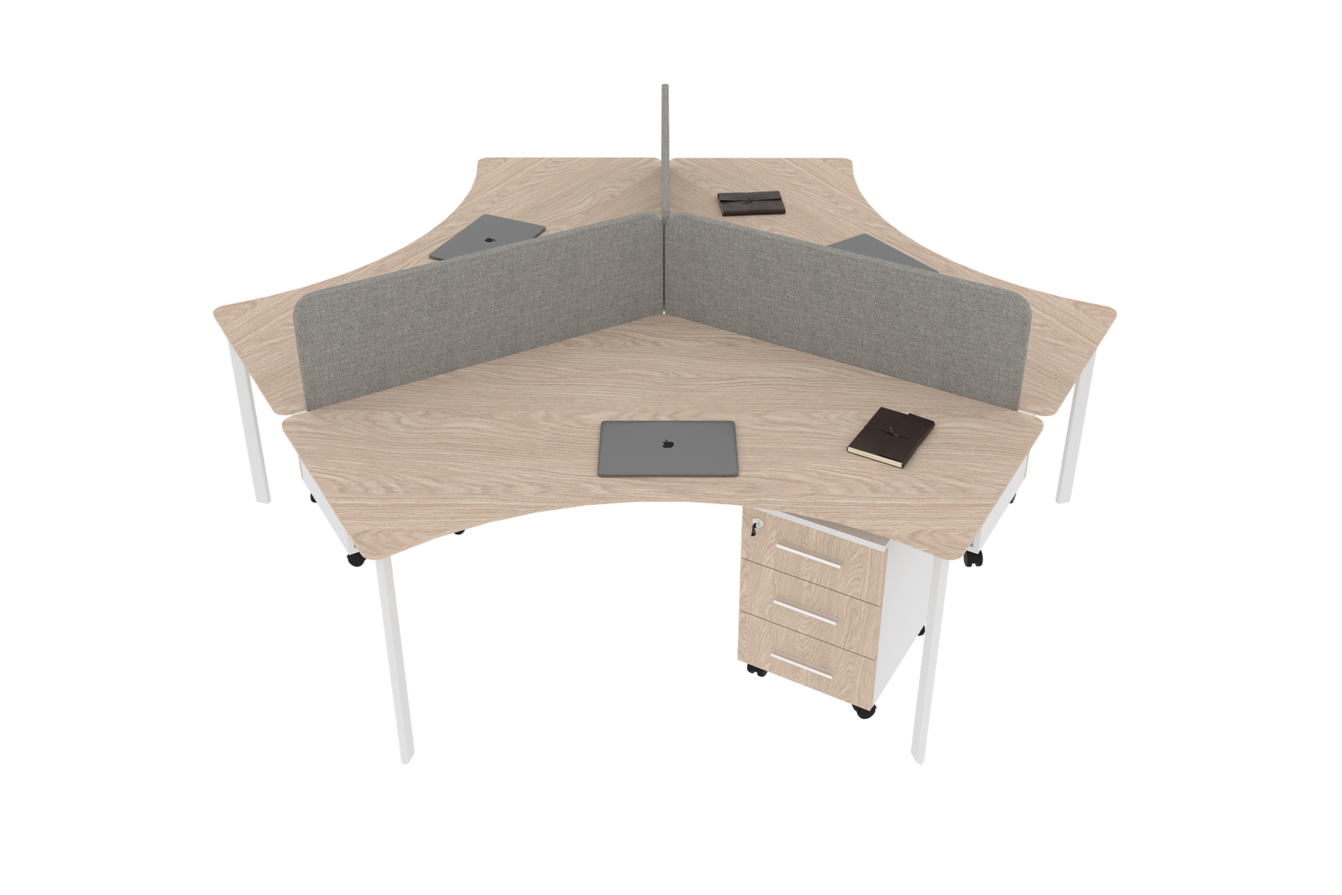 Martis Üçlü Workstation Kumaş Seperatör