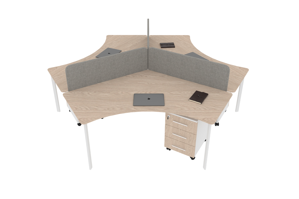 Martis Üçlü Workstation Kumaş Seperatör