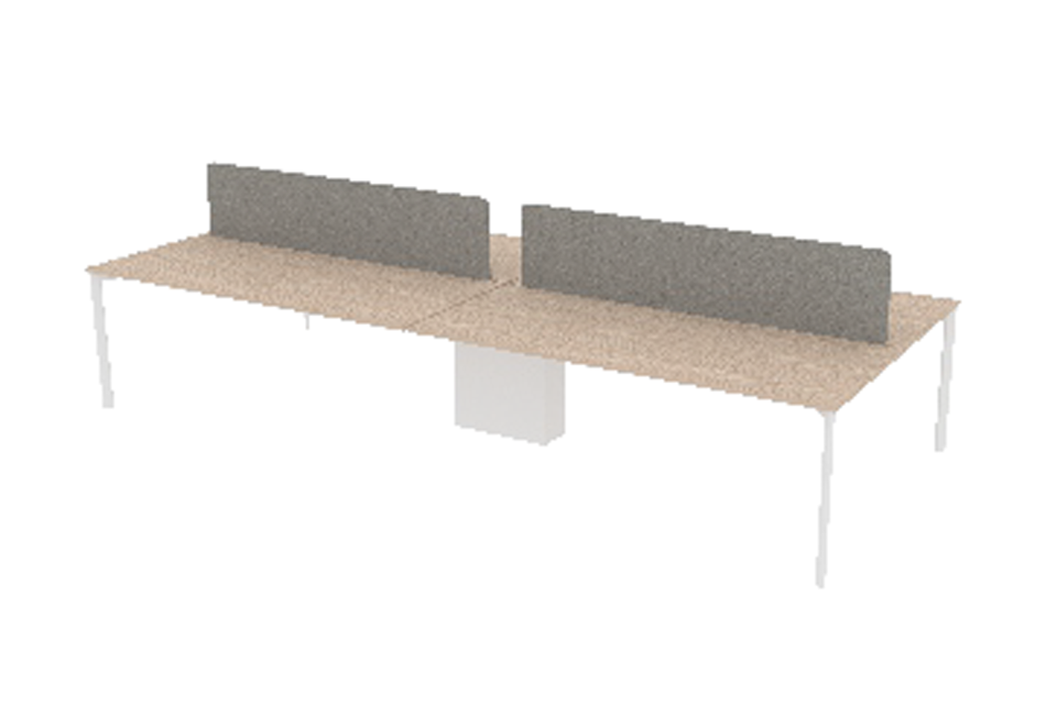 Martis Dörtlü Workstation Kumaş Seperatör 280