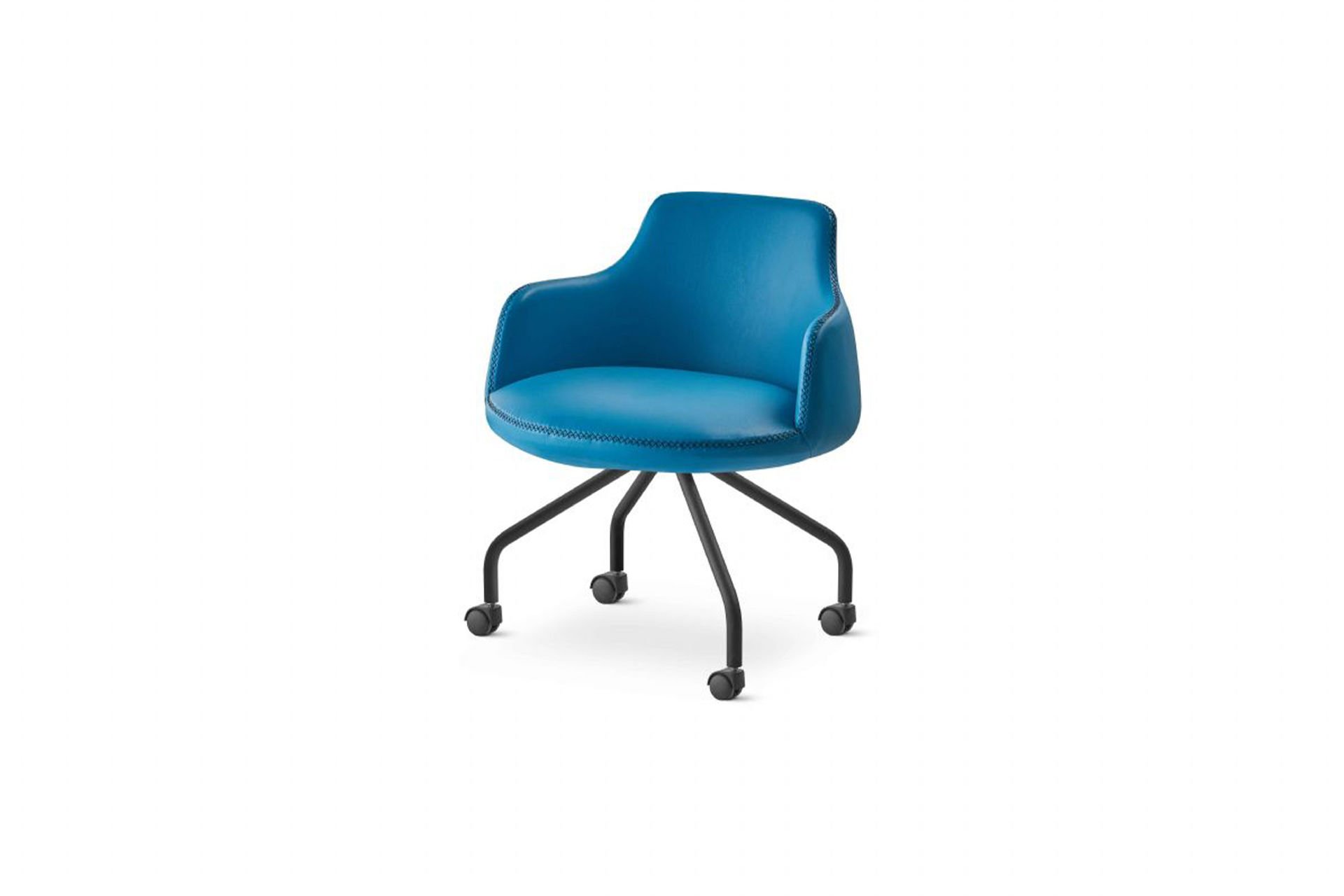 Sandalye 5070 S Kromaj Ayaklı Siyah Boyalı Sandalye S-01