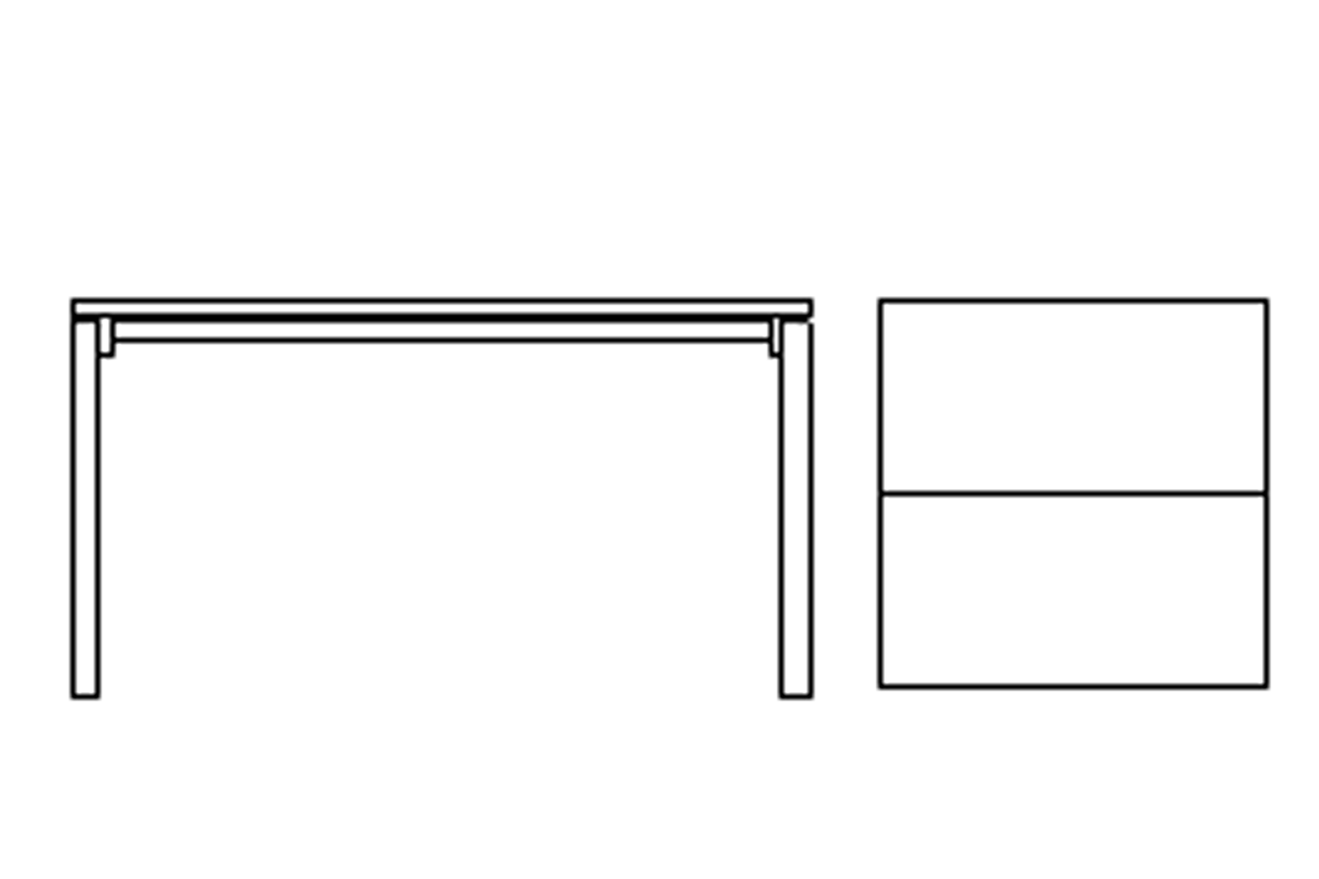 Morita Work Ps 02 İkili Masa 160